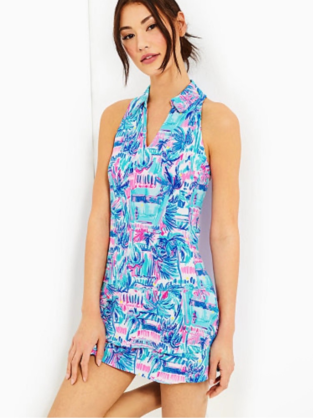 Lilly Pulitzer UPF 50+ Luxletic Dania Dress Perfect Match Size M